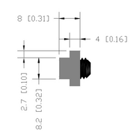 41-310-1 MODULAR SOLUTIONS PROFILE FASTNER<br>180MM LONG T-SLOT BAR